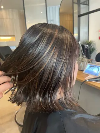 セミロング カラー La fith hair fun 池袋店【ラフィスヘアーファン】所属・💘韓国レイヤー上 品カラーruru💘のヘアスタイル