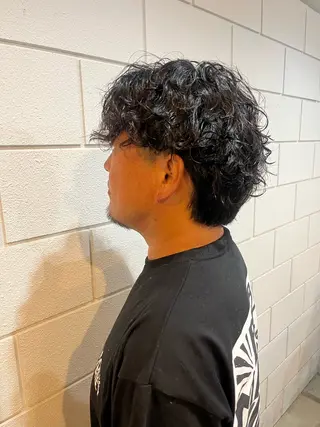 パーマ メンズ 小沼采唯👧🏼 海好きオヌちゃんのヘアスタイル