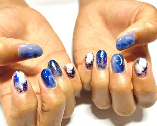 ネイル 0203ムニムサン 💙Mihoのネイルデザイン