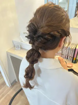 ミディアム ヘアアレンジ MIKOTO/マンツ ーマン/髪質改善🤎のヘアスタイル