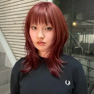 セミロング カラー 🪅ブリーチカラー 🪅琉羽Ruuのヘアスタイル