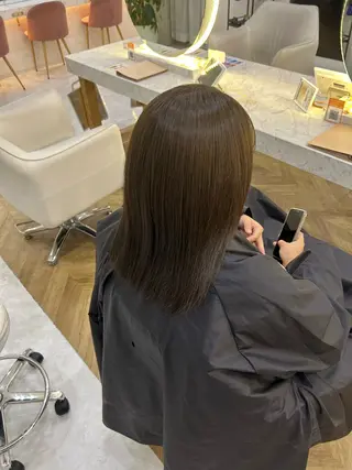 ミディアム 飯嶋 萌のヘアスタイル