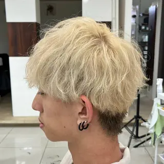 ミディアム カラー メンズ 店舗指名No.1 吉岡　弘のヘアスタイル