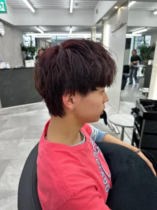 ミディアム カラー メンズ 【メンズ特化美容師】 Toma🎯のヘアスタイル