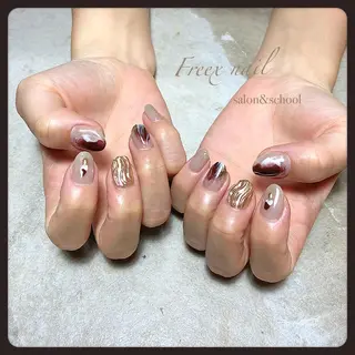 ネイル Freex nail所属・freex nail /ニュアンス/個性派のネイルデザイン