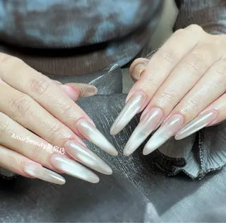 ネイル Kaka_ パラジェル、長さだしのネイルデザイン