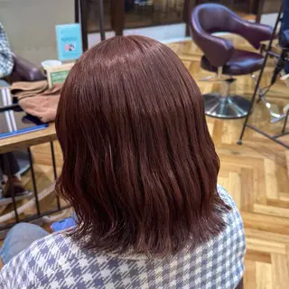 ミディアム カラー 韓国ヘア AINA🐱のヘアスタイル