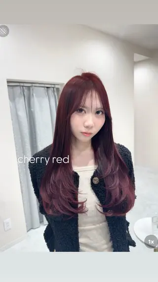 ロング カラー ヘアアレンジ NOELA所属・加藤愛鈴／大人 可愛いモテカラー♡のヘアスタイル