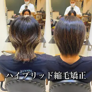 パーマ メンズ ブリーチ縮毛矯正/ デサキ ショウヘイのヘアスタイル