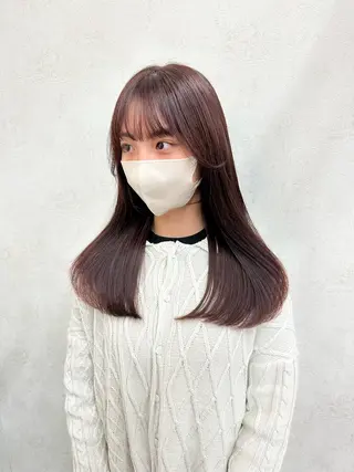 ロング rio￤ブラウン￤暗 髪￤縮毛矯正🌙のヘアスタイル