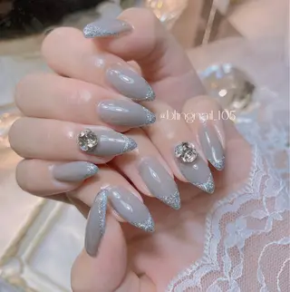 ネイル 23時まで❤︎韓国、 ワンホンネイルのネイルデザイン