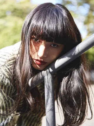 ミディアム セミロング ロング カラー 酒井 麻里のヘアスタイル