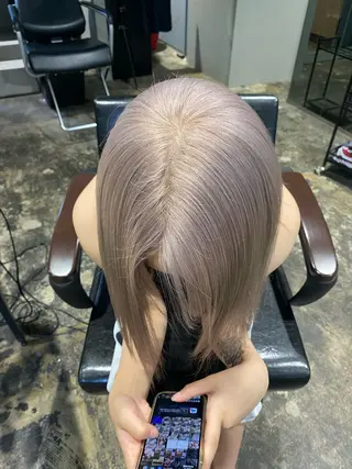 カラー ハッシュカット レイヤー/ juriのヘアスタイル