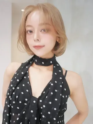 セミロング ナナ♡レイヤーカット ♡似合わせカラーのヘアスタイル