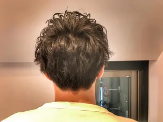 ショート カラー パーマ メンズ 美髪矯正 Rioのヘアスタイル