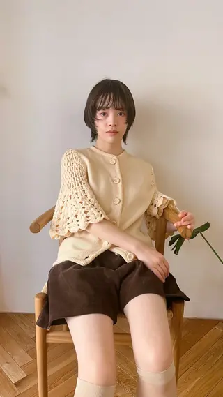 ショート カラー 西山 紗耶香🪽 透明感カラー/ボブのヘアスタイル