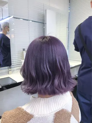 ミディアム カラー ヘアアレンジ ブリーチなし透明感 カラー/MISANOのヘアスタイル
