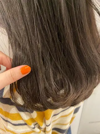 セミロング 透明感カラー/似合わ せカット/大島実加永のヘアスタイル