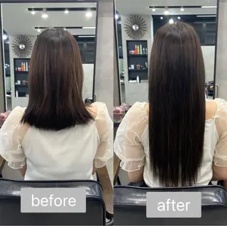 ミディアム 濱川響太レディース カットモデルのヘアスタイル