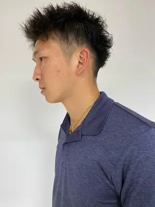 ショート パーマ メンズ steed tokyo所属・KOOKI スティードトーキョーのヘアスタイル