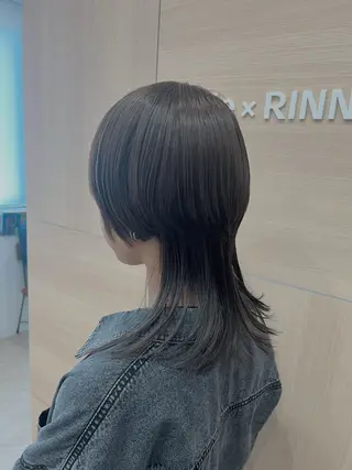 セミロング カラー Little名駅 wakahaのヘアスタイル