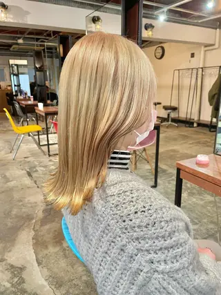 ミディアム カラー La fith hair ray所属・メンズ/パーマ/ ブリーチ/KAITOのヘアスタイル