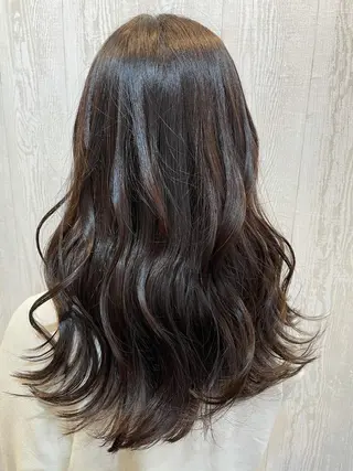 セミロング カラー パーマ TELA HAIR 守谷のヘアスタイル