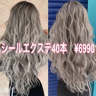 ロング カラー ヘアアレンジ Device ディバイスのヘアスタイル