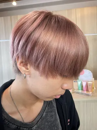 カラー メンズ 野田頭 心🌿/ボブ レイヤー/艶カラーのヘアスタイル