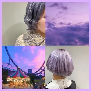 ショート カラー カジュアルを女っぽく 𝗮𝘆𝗮𝗰𝗼のヘアスタイル