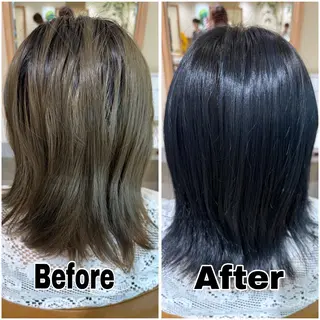 ミディアム 派手髪♡モデル募集 鈴木沙彩のヘアスタイル