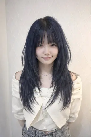 ロング 野田阪神/レイヤー/ ハイライト/yuuのヘアスタイル