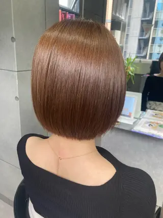 ショート 髪質改善☺︎縮毛矯正 ふじい まりんのヘアスタイル
