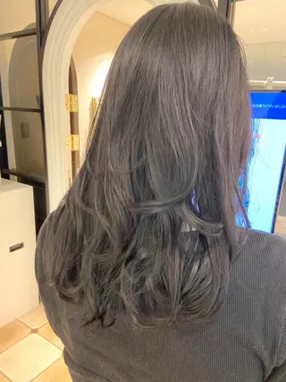 セミロング カラー パーマ ヘアアレンジ Surpass所属・🌈小顔似合わせ SHIHO🌈のヘアスタイル