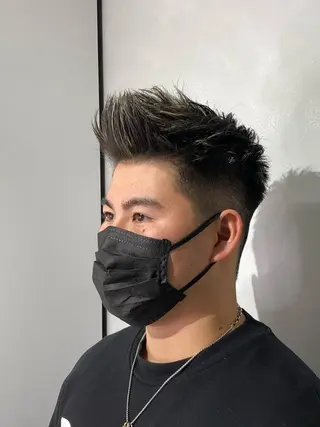 ショート メンズ 髪質改善/縮毛矯正 レイヤー/松川匠のヘアスタイル