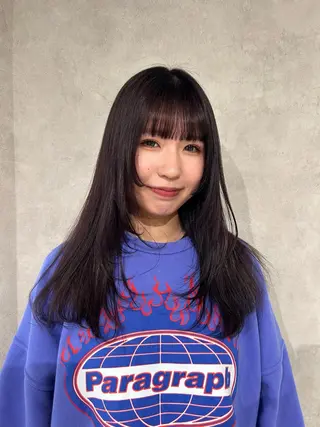 セミロング カラー ayano/パーマ/ 暖色カラーのヘアスタイル