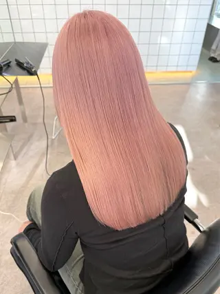 ミディアム ハイトーン/ブロンド ベージュ♡カレンのヘアスタイル