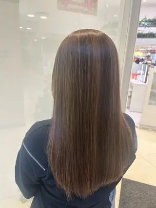 ロング カラー 髪質改善/縮毛矯正 ササキナツミのヘアスタイル