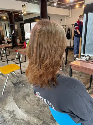 ミディアム カラー La fith hair ray所属・メンズ/パーマ/ ブリーチ/KAITOのヘアスタイル