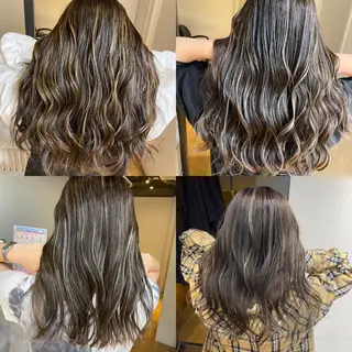 セミロング カラー ヘアアレンジ 久米 治仁のヘアスタイル