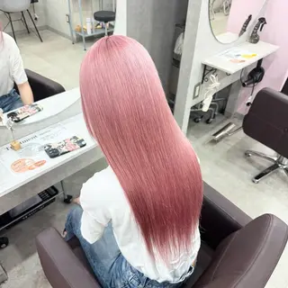 カラー ピンク率90%🎀× 肌映えカラー小川新大のヘアスタイル