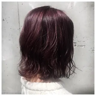 ミディアム カラー ヘアアレンジ 赤味消し.髪質改善 🌿𝘠𝘜𝘙𝘐のヘアスタイル