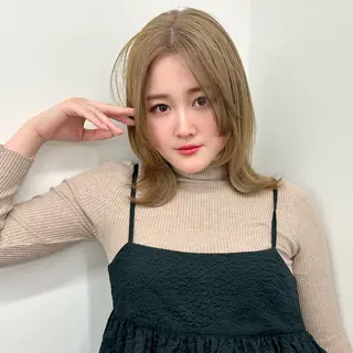 ミディアム カラー ブリーチなし/レイヤ ー特化🌈Tommyのヘアスタイル