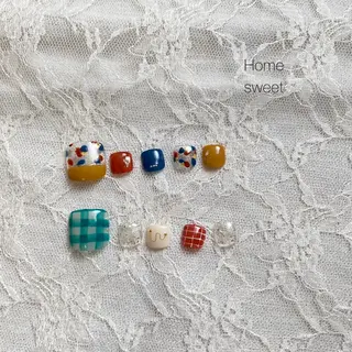 ネイル ショートネイル. Home sweetのネイルデザイン