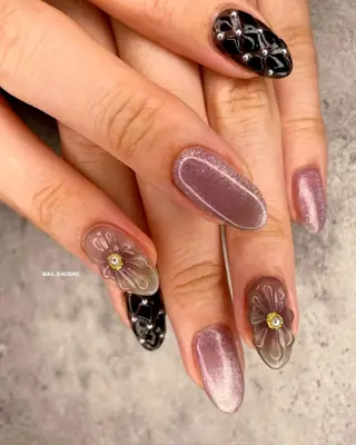 ネイル 3dパーツ/流行り 👧shushu❤️のネイルデザイン