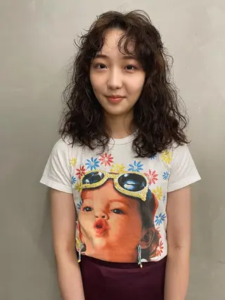 ミディアム カラー センスをお届けします 大谷将生INFPのヘアスタイル