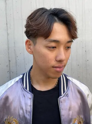 ショート カラー パーマ ヘアアレンジ メンズ 亀井隆汰/メンズ専門 パーマ特化美容師のヘアスタイル