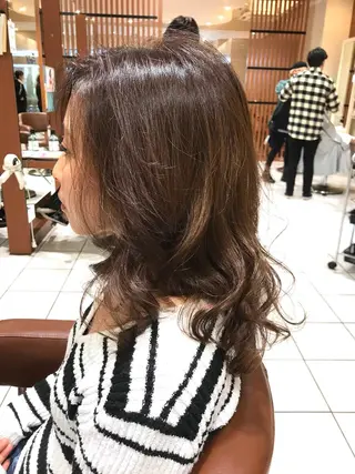 ロング カラー パーマ ヘアアレンジ テラモト カズヨシのヘアスタイル