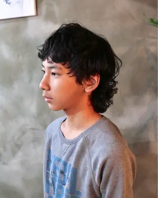 ミディアム メンズ 木村陸弥 似合わせ 透明感カラー🌿のヘアスタイル