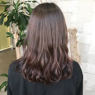 セミロング カラー 村上 遥香 店長スタイリストのヘアスタイル